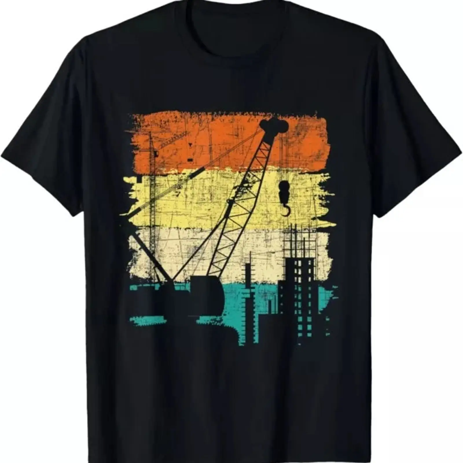 Heavy Equipment Operations - Crane Operator Retro Tower Heavy Equipment