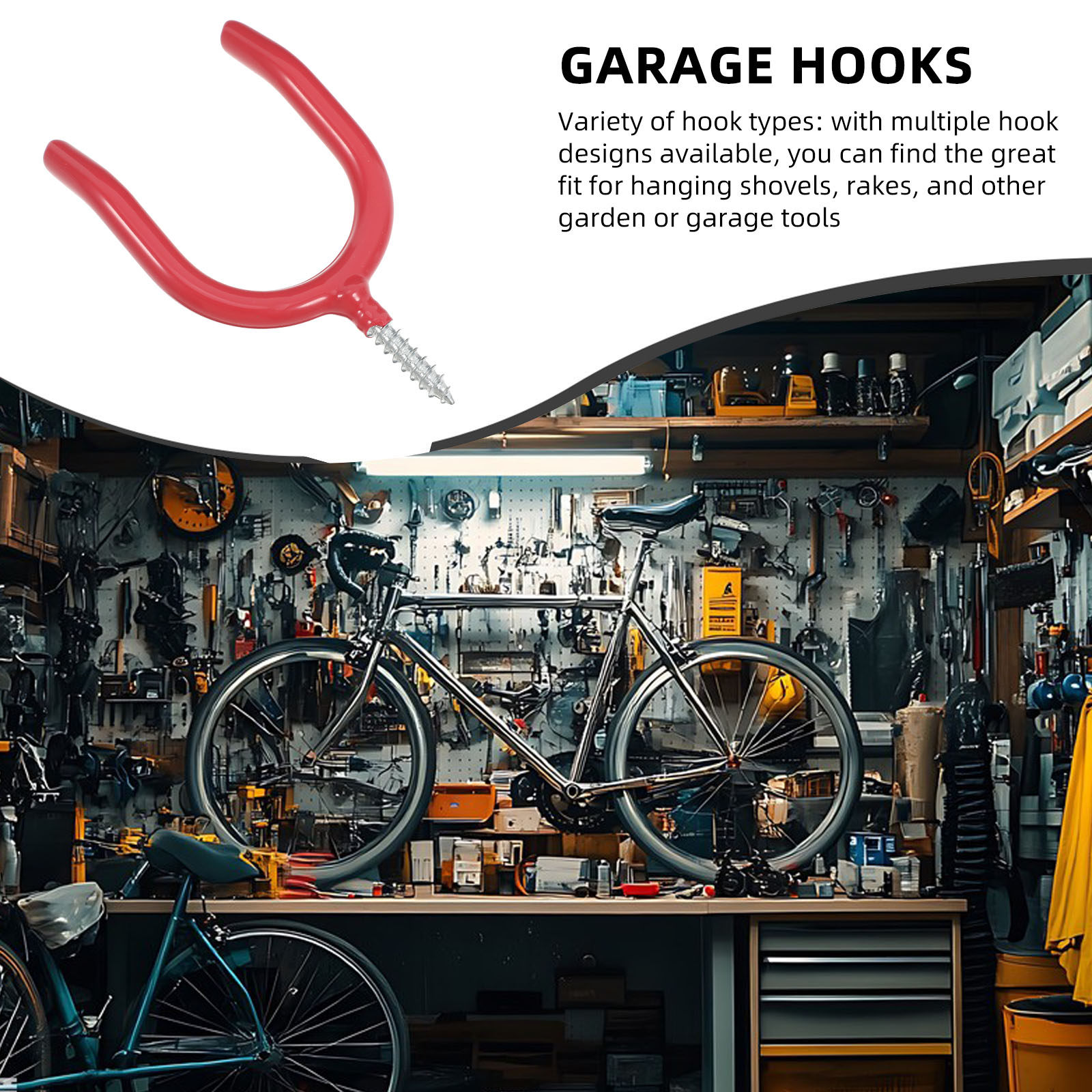 Heavy Equipment Yard - Screw in U Shaped Utility Hooks