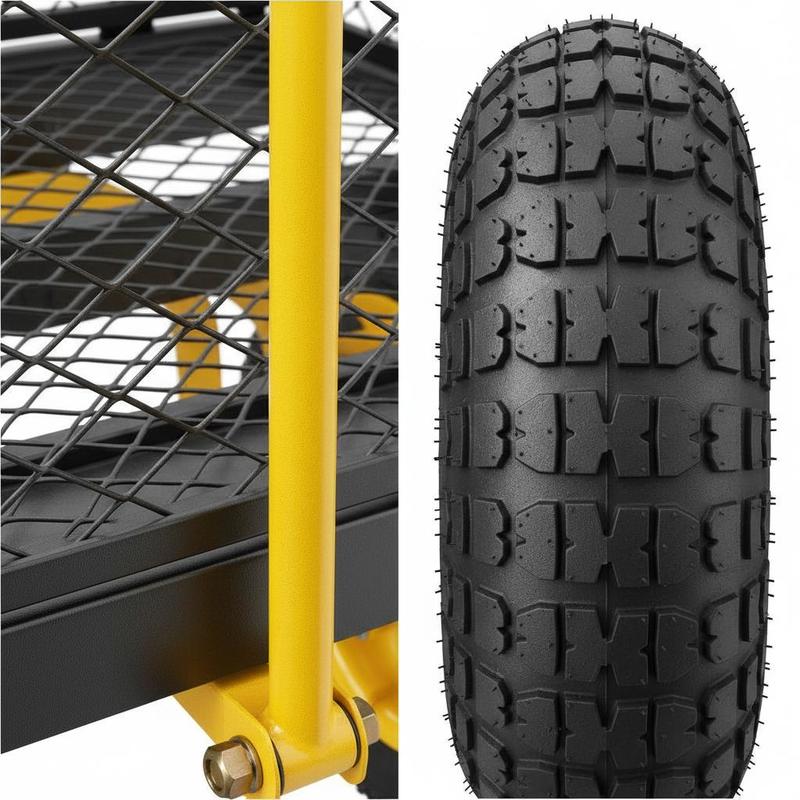 Steel Garden Cart 900 Lbs For  - Heavy Equipment Yard recension och pris