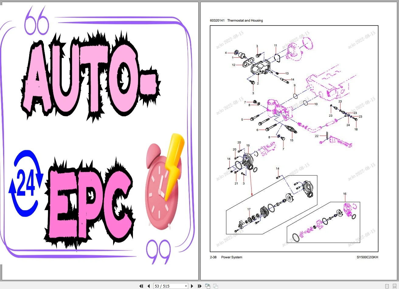 AutoEPC Sany Heavy Equipment P - Heavy Equipment Pdf recension och pris