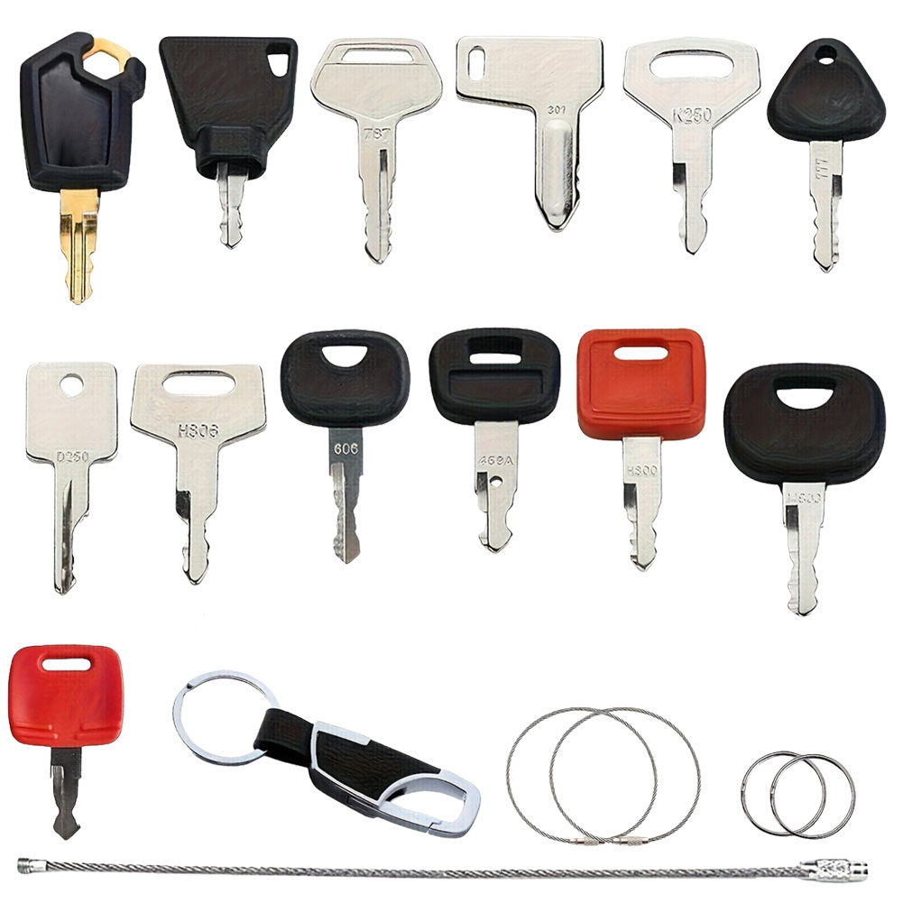 13 PCS  Ignition Key  Sets For - Heavy Equipment Keys Master Set recension och pris