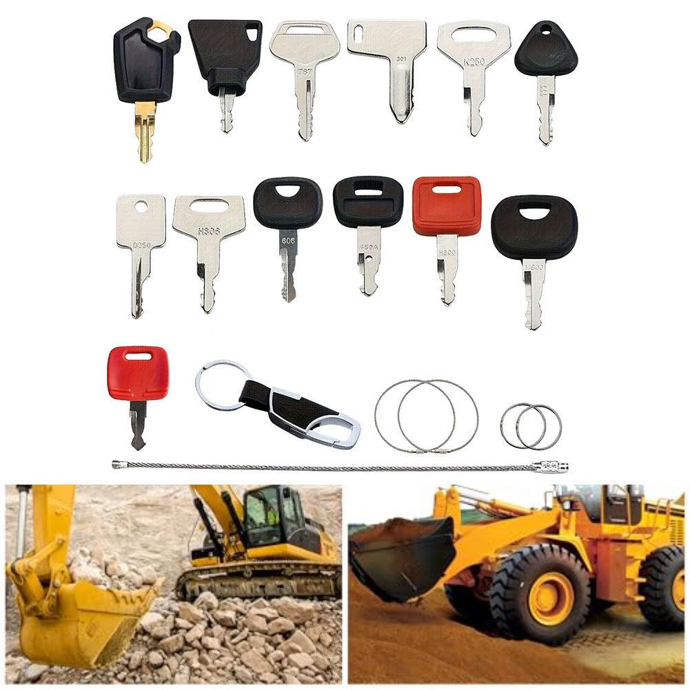 13 PCS  Ignition Key  Sets For - Heavy Equipment Keys Master Set recension och pris