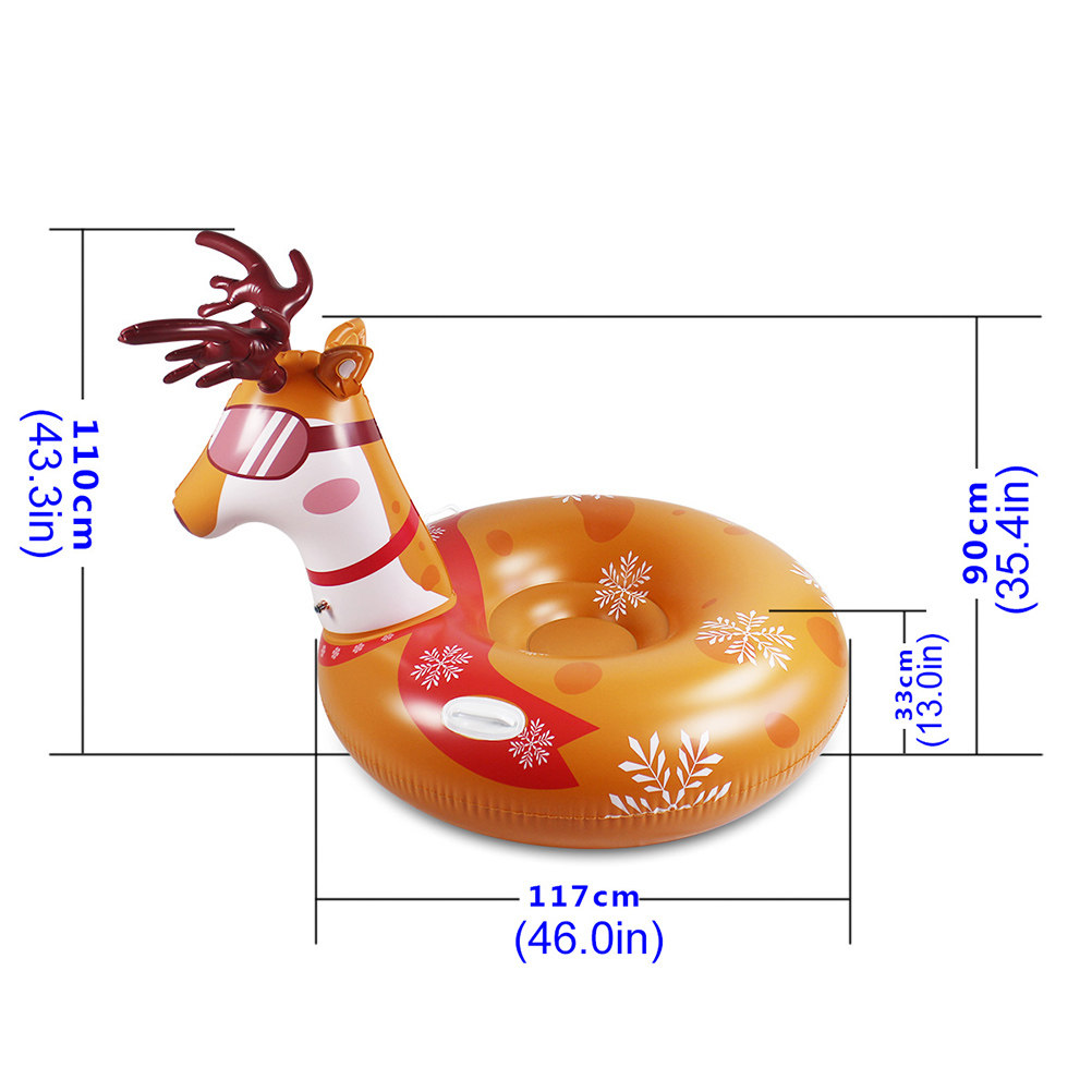 1Pcs Inflatable Snow Sled Tube - Heavy Equipment Youtube For Kids recension och pris