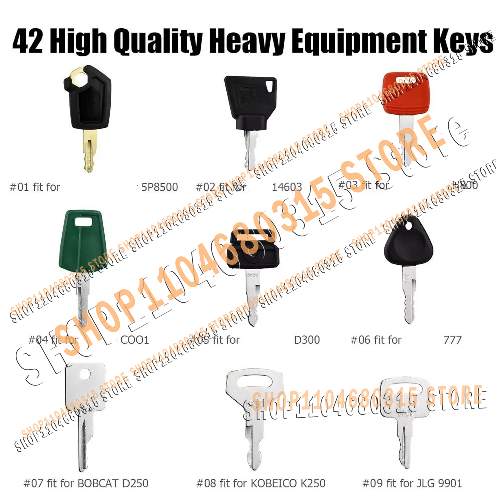42pcs New Keys Heavy Equipment - Heavy Equipment Bobcat recension och pris