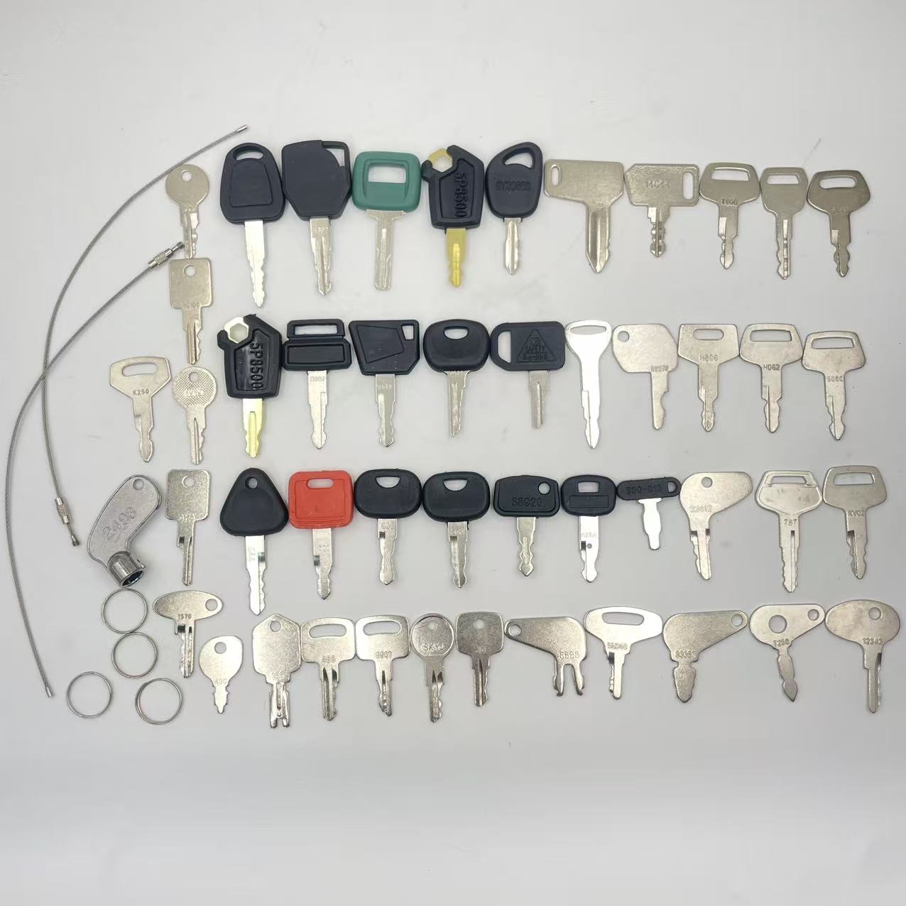 48PCS Heavy Equipment Keys Set - Heavy Equipment Bobcat recension och pris