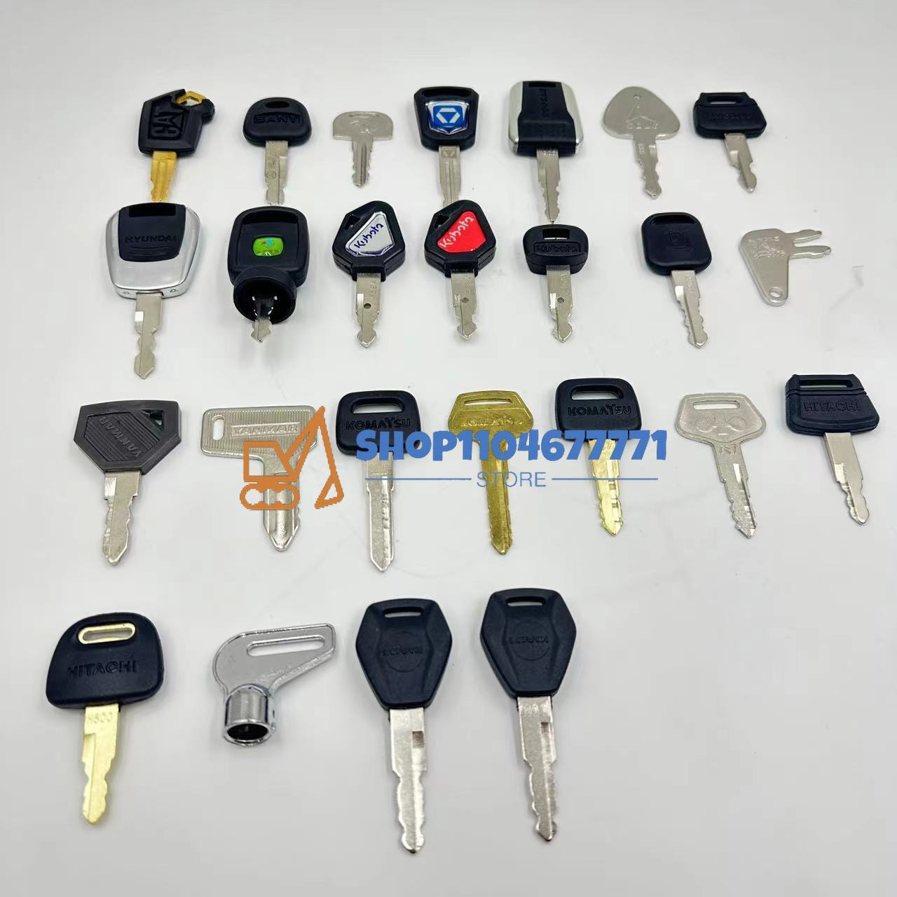 25pcs Excavator Keys for Cat f - Heavy Equipment Keys Master Set recension och pris