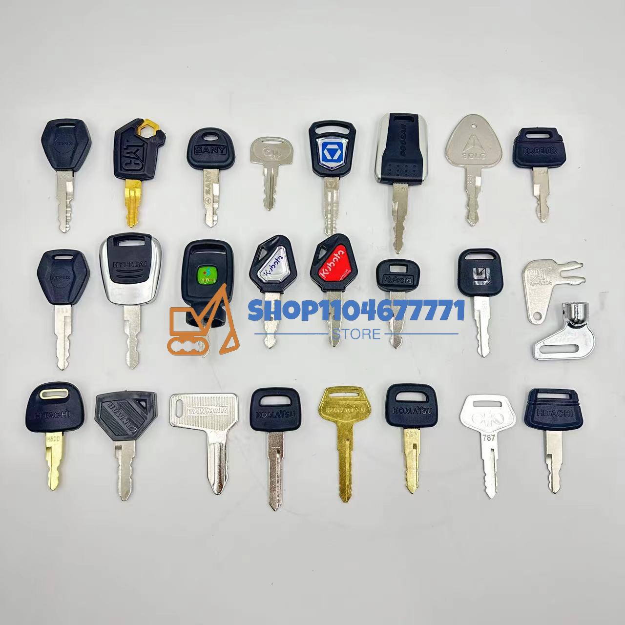 25pcs Excavator Keys for Cat f - Heavy Equipment Keys Master Set recension och pris