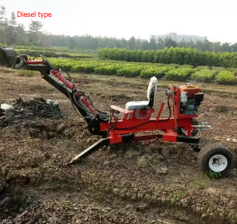 Cheap Small Orchard Excavator  - Tractor Backhoe recension och pris