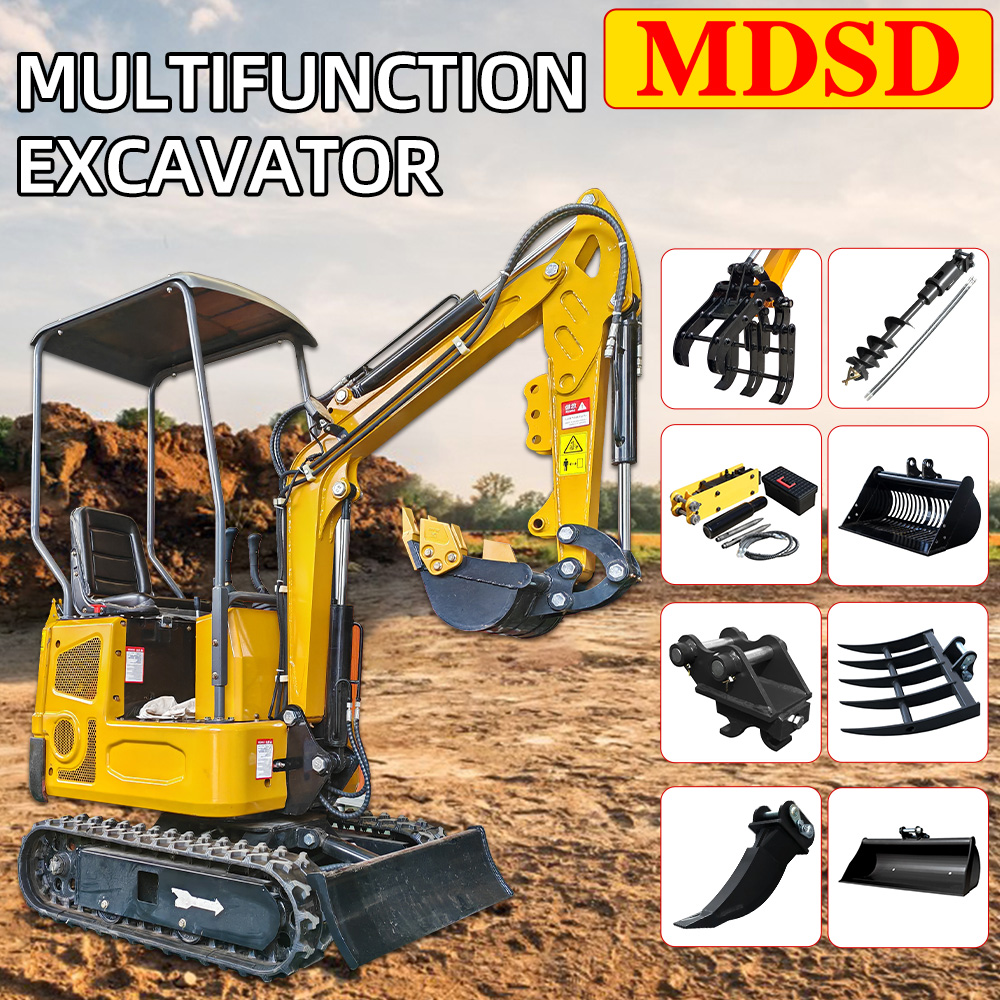 New 1.2 Ton Excavator Long Arm - Tractor Backhoe recension och pris