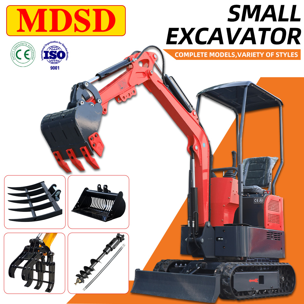 New 1.2 Ton Excavator Long Arm - Tractor Backhoe recension och pris