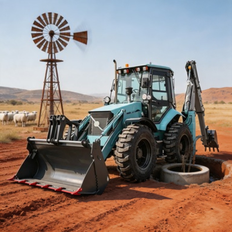 4WD Digger Tractor Backhoe Loa - Tractor Backhoe recension och pris