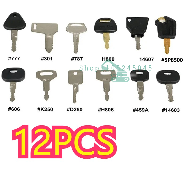 28/21/12Pcs Master Ignition Ke - Heavy Equipment Keys Master Set recension och pris