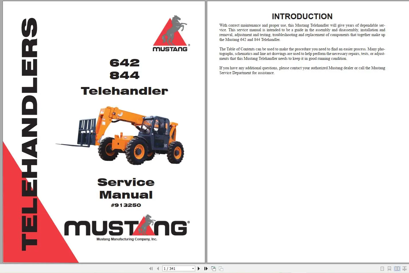 AutoDVD2 Mustang Machinery Hea - Heavy Equipment Pdf recension och pris