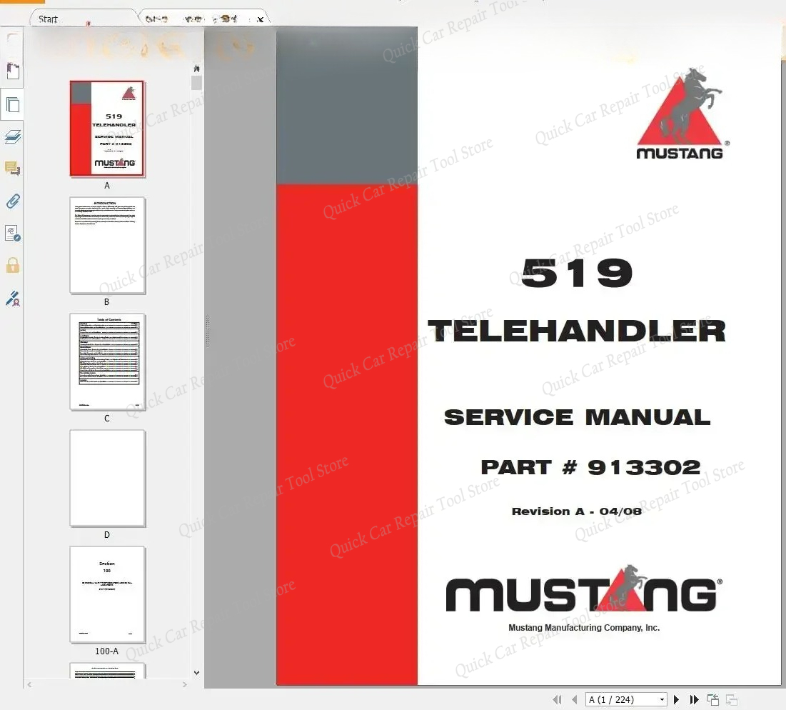 AutoCD Mustang Machinery Heavy - Heavy Equipment Pdf recension och pris