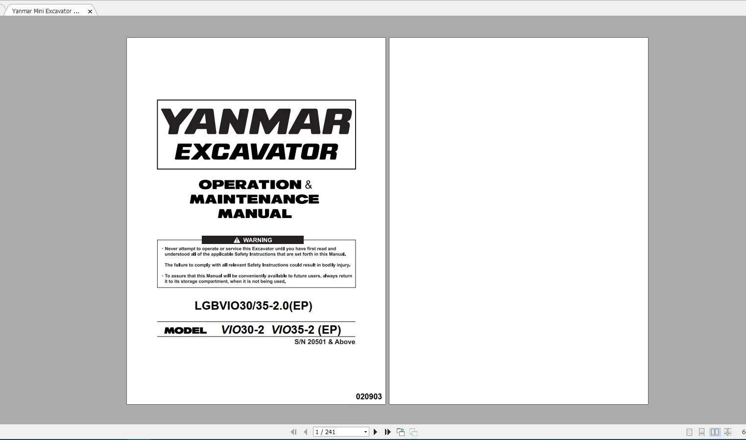 SpecDiag Yanmar Heavy Equipmen - Heavy Equipment Pdf recension och pris