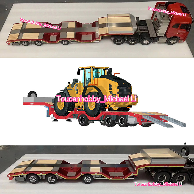 1/14 RC Trailer for RC loader  - Tractor Backhoe recension och pris
