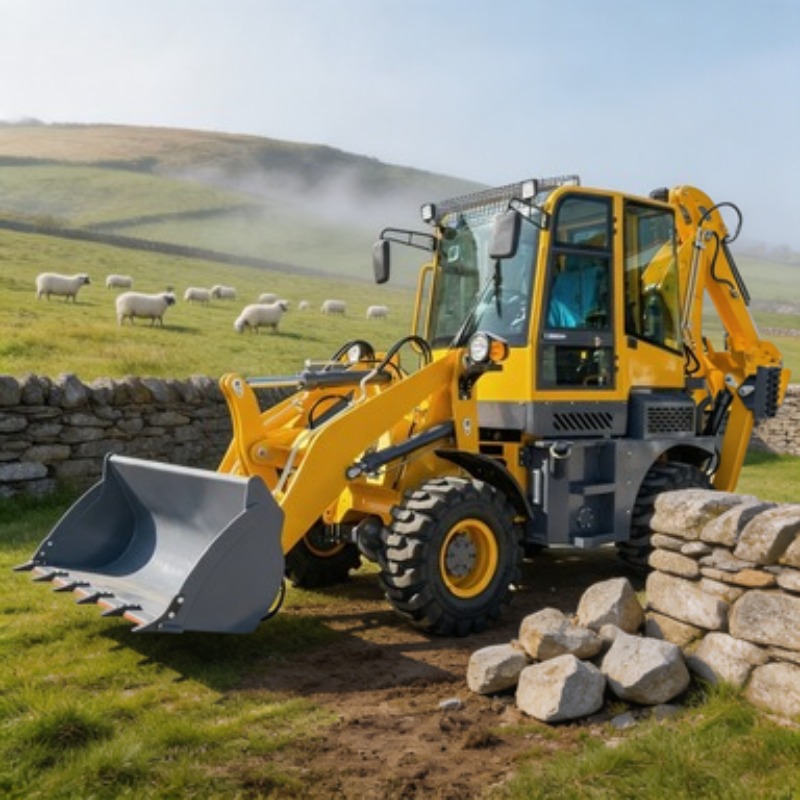 8.6 Ton Front Loader Tractor B - Tractor Backhoe recension och pris