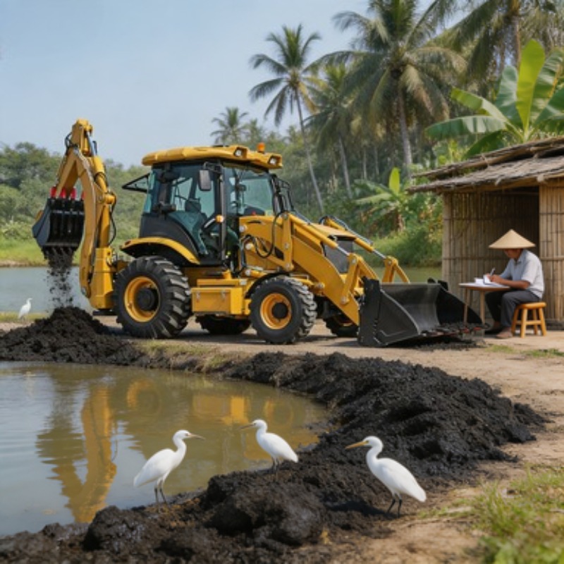 8.6 Ton Front Loader Tractor B - Tractor Backhoe recension och pris