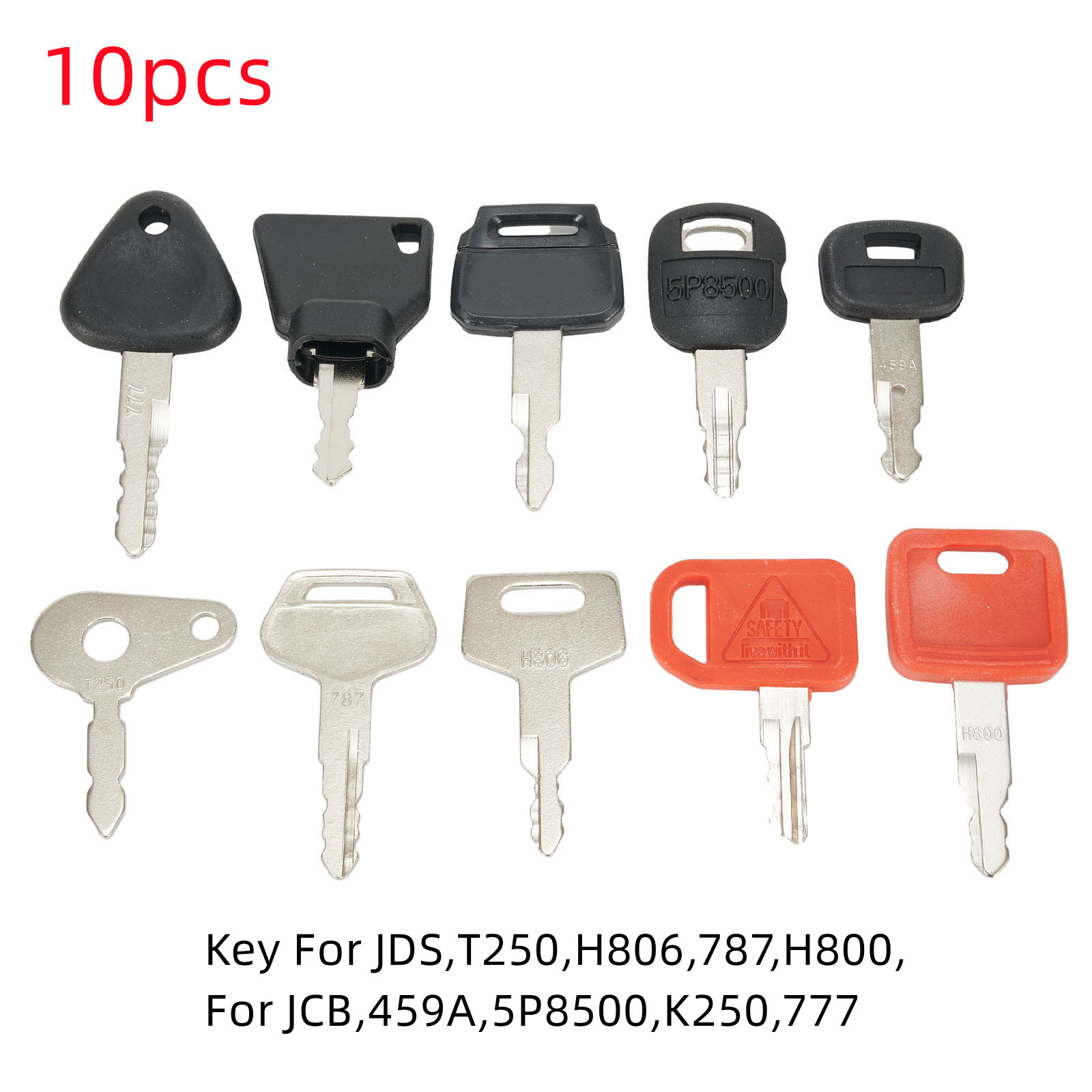 10 KEY SET Master Key Ignition - Heavy Equipment Keys Master Set recension och pris