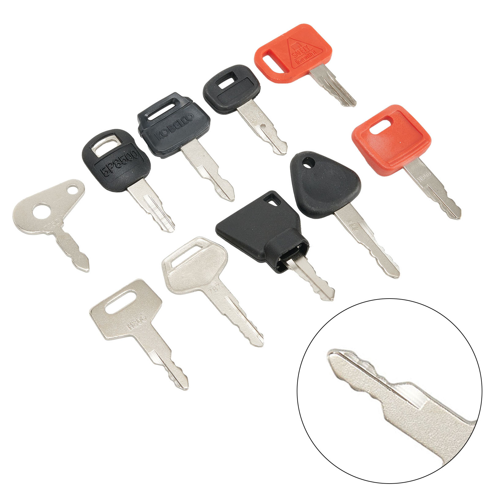 10 KEY SET Master Key Ignition - Heavy Equipment Keys Master Set recension och pris